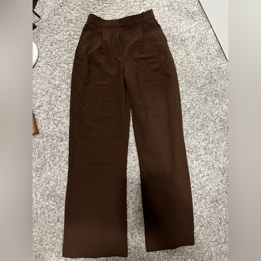 Abercrombie & Fitch Chocolate Brown Women's Trousers